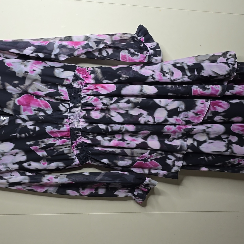 Steve Madden Starla Dress Black Multi Medium - Picture 8 of 12